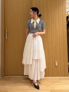 「LAGUNAMOON（ラグナムーン）のアイテム」を使った、NANAMI NAKAMURAさん（レディース・160cm）の春コーディネート