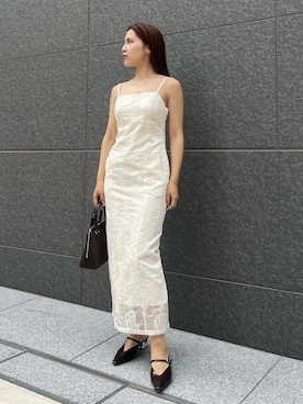 「アイテム（パンプス）」を使った、NANAMI NAKAMURAさん（レディース・160cm）の夏コーディネート