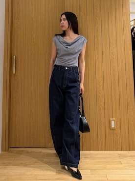 「LAGUNAMOON（ラグナムーン）のアイテム」を使った、NANAMI NAKAMURAさん（レディース・160cm）の春コーディネート