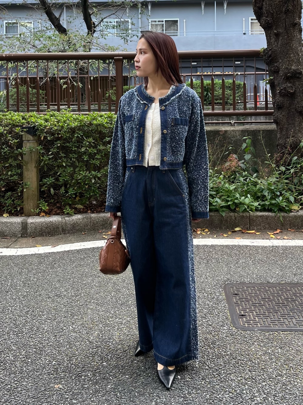 POLO BCSコラボ】ブークレヤーンハーフスリーブコンパクトニット