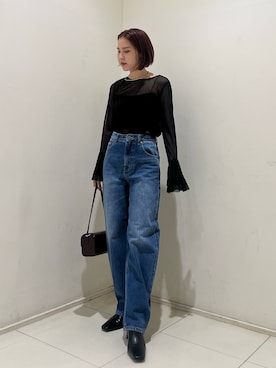 「キレイめコーデ」｜「アイテム（ブーツ）」を使った、NANAMI NAKAMURAさん（レディース・159cm）の秋コーディネート