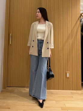 「LAGUNAMOON（ラグナムーン）のアイテム」を使った、NANAMI NAKAMURAさん（レディース・160cm）の春コーディネート