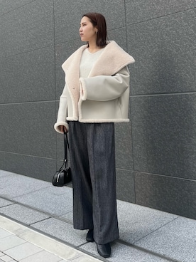「LAGUNAMOON（ラグナムーン）のアイテム」を使った、NANAMI NAKAMURAさん（骨格ウェーブ・レディース・159cm）の冬コーディネート