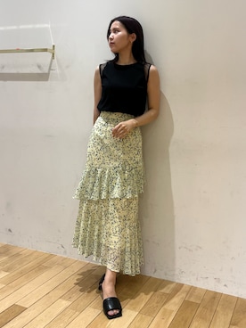 「LAGUNAMOON（ラグナムーン）のアイテム」を使った、NANAMI NAKAMURAさん（レディース・159cm）の夏コーディネート