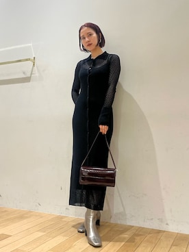 「LAGUNAMOON（ラグナムーン）のアイテム（ピアス（両耳用））」を使った、NANAMI NAKAMURAさん（レディース・159cm）の秋コーディネート