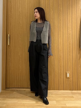 NANAMI NAKAMURAさん（レディース・160cm）の秋コーディネート