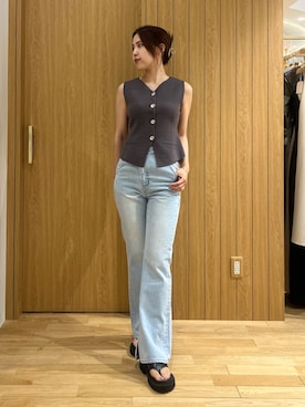 「LAGUNAMOON（ラグナムーン）のアイテム」を使った、NANAMI NAKAMURAさん（レディース・160cm）の夏コーディネート