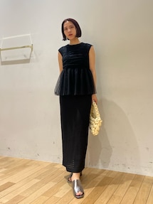 美品♡LAGUNAMOON ミドルヒールカッティングミュール シルバー　サンダル ミドルヒールカッティングミュール（サンダル）｜LAGUNAMOON