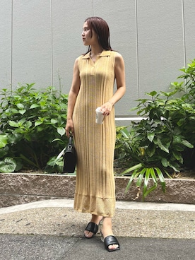 「LAGUNAMOON（ラグナムーン）のアイテム」を使った、NANAMI NAKAMURAさん（レディース・159cm）の夏コーディネート