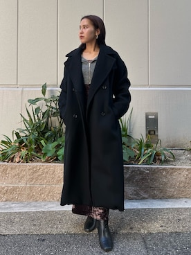 NANAMI NAKAMURAさん（レディース・159cm）の冬コーディネート