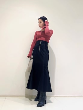 「マーメイドライン」｜NANAMI NAKAMURAさん（レディース・159cm）の秋コーディネート