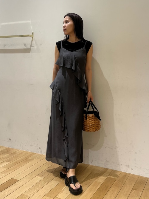 B00655 ラグナムーンLAGUNAMOONリングハンドルバッグ LAGUNAMOON（ラグナムーン）の「チュールフリルBAG