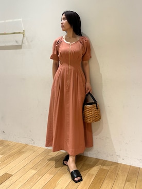 「LAGUNAMOON（ラグナムーン）のアイテム」を使った、NANAMI NAKAMURAさん（レディース・159cm）の夏コーディネート