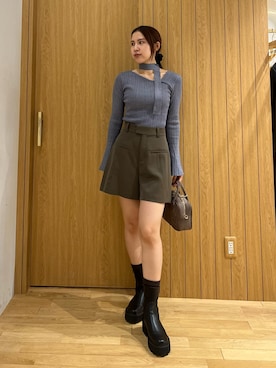 NANAMI NAKAMURAさん（レディース・160cm）の秋コーディネート