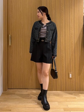 NANAMI NAKAMURAさん（レディース・160cm）の冬コーディネート