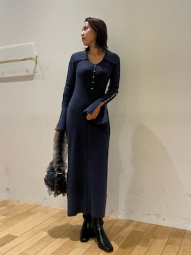 NANAMI NAKAMURAさん(レディース・159cm)の冬コーディネート