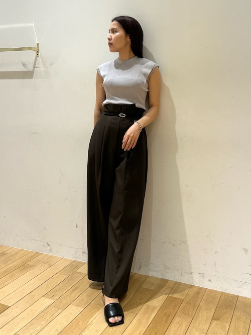 バイカラーベルトパンツ（その他パンツ）｜LAGUNAMOON（ラグナムーン