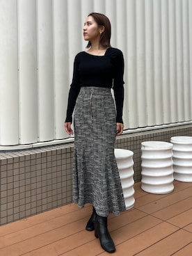 NANAMI NAKAMURAさん（レディース・159cm）の秋コーディネート