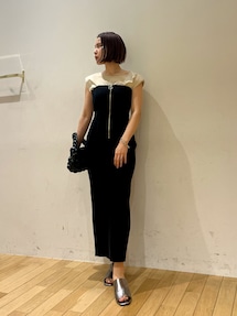 美品♡LAGUNAMOON ミドルヒールカッティングミュール シルバー　サンダル ミドルヒールカッティングミュール（サンダル）｜LAGUNAMOON