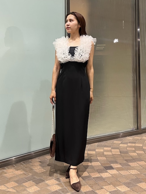 LADYショルダーチュールIラインドレス　ラグナムーン LADYショルダーチュールIラインドレス（ドレス）｜LAGUNAMOON
