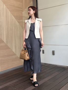 「LAGUNAMOON（ラグナムーン）のアイテム」を使った、NANAMI NAKAMURAさん（レディース・159cm）の夏コーディネート