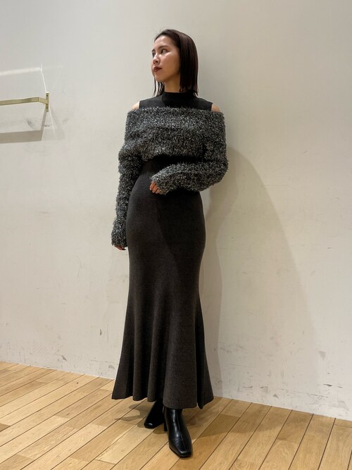 LAGUNAMOON ベストレイヤードニットワンピース 新品（セール  