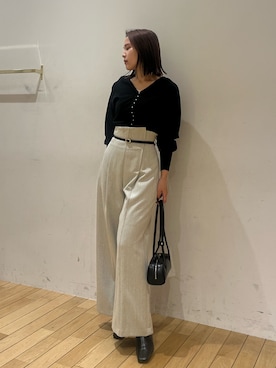 「LAGUNAMOON（ラグナムーン）のアイテム」を使った、NANAMI NAKAMURAさん（骨格ウェーブ・レディース・159cm）の冬コーディネート