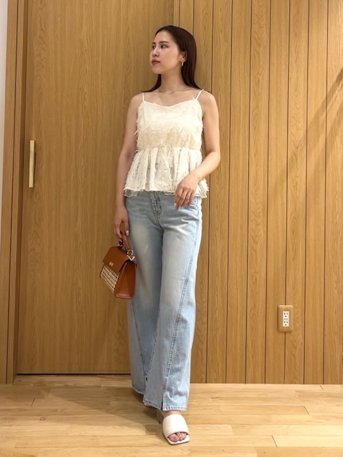 カットジャガードキャミソール セール】カットジャガードキャミソール（キャミソール