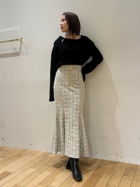 NANAMI NAKAMURAさん（レディース・159cm）の冬コーディネート