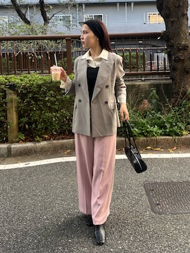 NANAMI NAKAMURAさん（レディース・160cm）の冬コーディネート