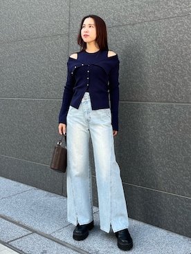 NANAMI NAKAMURAさん（レディース・159cm）の冬コーディネート