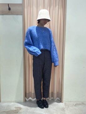 「Te chichi TERRASSE（テチチテラス）のアイテム（帽子）」を使った、CHIORIさん（レディース・166cm）の秋コーディネート