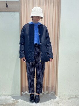 「Te chichi TERRASSE（テチチテラス）のアイテム（ブルゾン）」を使った、CHIORIさん（レディース・166cm）の秋コーディネート