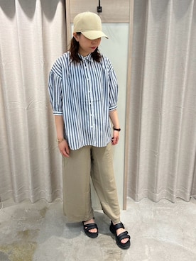 「アイテム（帽子）」を使った、CHIORIさん（レディース・166cm・30代）の夏コーディネート