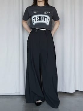 「PRANK PROJECT（プランクプロジェクト）のアイテム（スラックス）」を使った、PRANK PROJECTさん（レディース・168cm）の春コーディネート