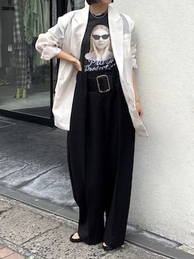 「PRANK PROJECT（プランクプロジェクト）のアイテム（パンツ）」を使った、PRANK PROJECTさん（レディース・167cm）の春コーディネート