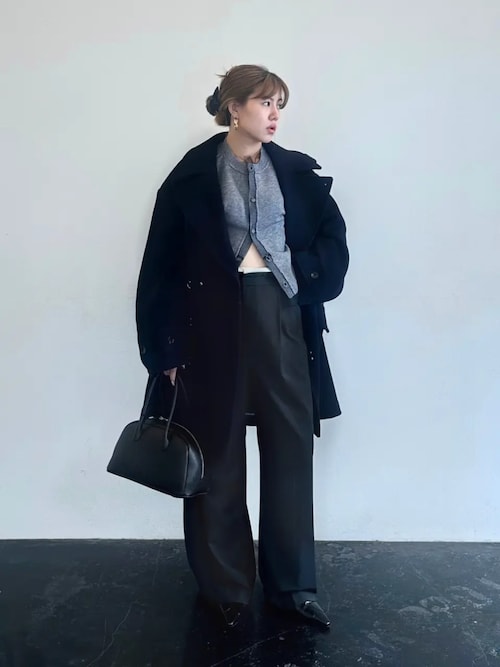 ウーステッドセンタープレスワイドパンツ / Worsted Center Press Wide