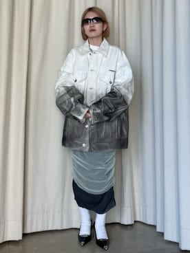 「PRANK PROJECT（プランクプロジェクト）のアイテム（デニムジャケット）」を使った、PRANK PROJECTさん（レディース・156cm）の冬コーディネート