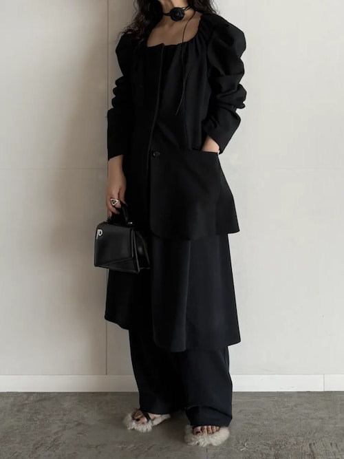 セール】ナローストラップファーサンダル / Narrow Strap Fur Sandals