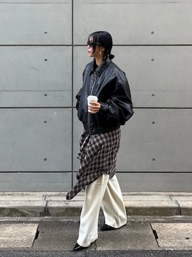 「アイテム（シャツ/ブラウス）」を使った、PRANK PROJECTさん（レディース・167cm）の秋コーディネート