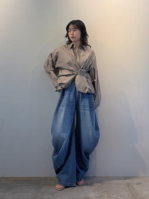 Pre-Order】ドレープデニムパンツ / Drape Denim Pants（デニムパンツ