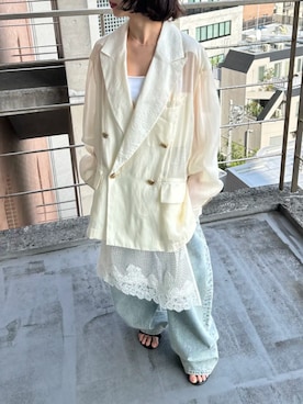 「PRANK PROJECT（プランクプロジェクト）のアイテム（テーラードジャケット）」を使った、PRANK PROJECTさん（レディース・153cm）の春コーディネート