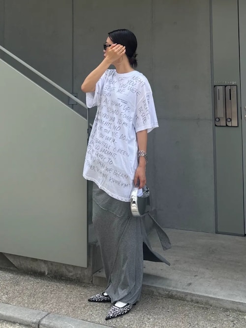 レイヤードアシメドレープスカート / Layered Asymmetrical Draped
