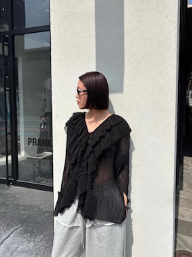 「PRANK PROJECT（プランクプロジェクト）のアイテム（パンツ）」を使った、PRANK PROJECTさん（レディース・167cm）の春コーディネート