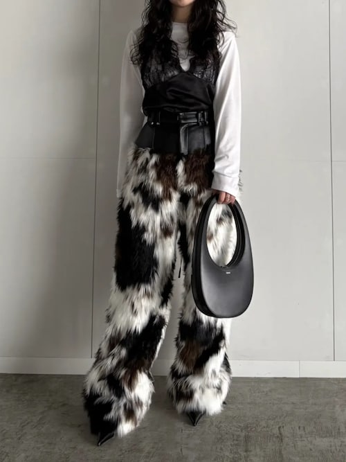 セール】ファートリムパンツ / Fur Trim Pants（その他パンツ）｜PRANK