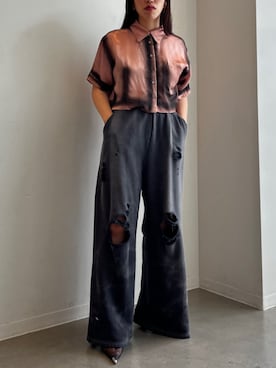 「PRANK PROJECT（プランクプロジェクト）のアイテム（スウェットパンツ）」を使った、PRANK PROJECTさん（レディース・158cm）の夏コーディネート