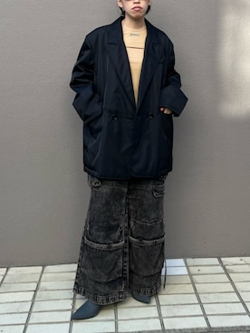 「PRANK PROJECT（プランクプロジェクト）のアイテム（ナイロンジャケット）」を使った、PRANK PROJECTさん（レディース・158cm）の冬コーディネート