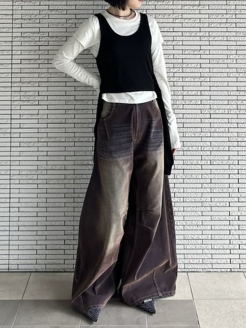 Pre-Order】フロッキーデニムパンツ / Flocky Denim Pants（デニム