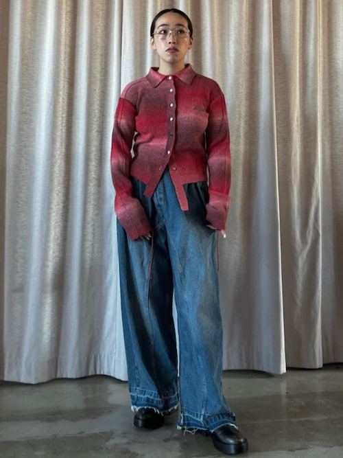 セール】ジップオープンデニムパンツ / Zip Open Denim Pants