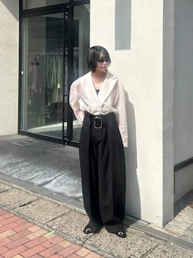 「PRANK PROJECT（プランクプロジェクト）のアイテム（パンツ）」を使った、PRANK PROJECTさん（レディース・166cm）の春コーディネート